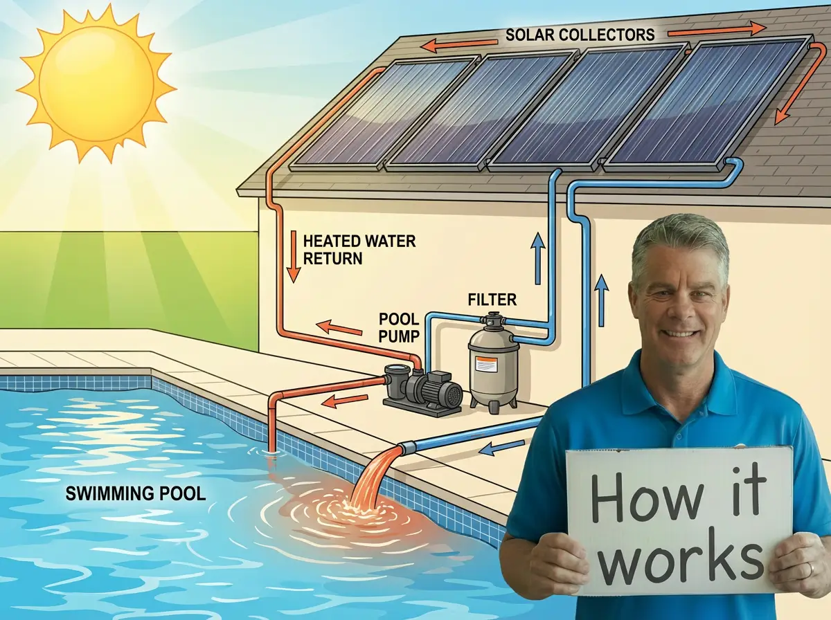 john how it works with solar in the background